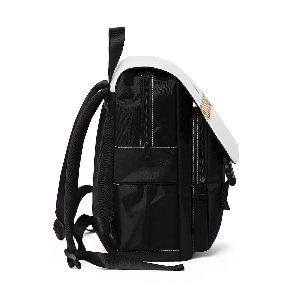 "Hello Kings" Gold Casual Shoulder Backpack